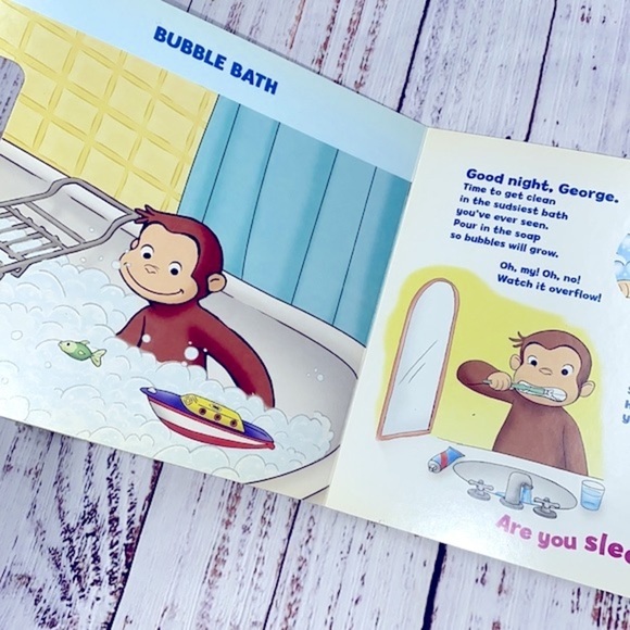 Curious George children’s good night book - Picture 3 of 6